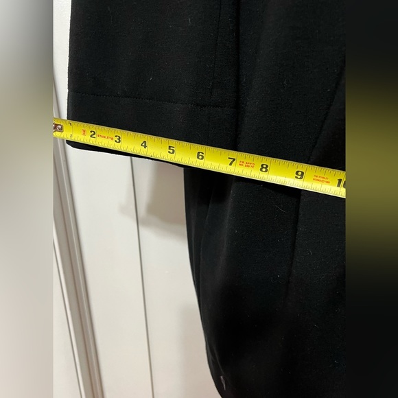 Vtg Black Womens long coat L buttons Michael Kors winter jacket Goth Romantic - Picture 14 of 16